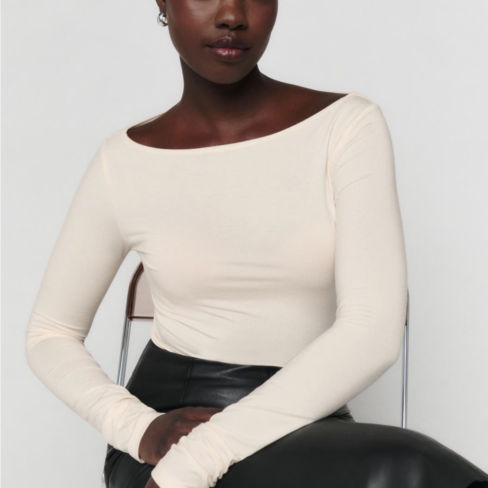 Wiley ballet neck top